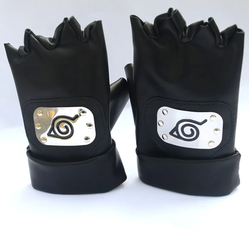 

Gloves Cosplay Hatake Kakashi Half-finger Gloves Anime Props Toys