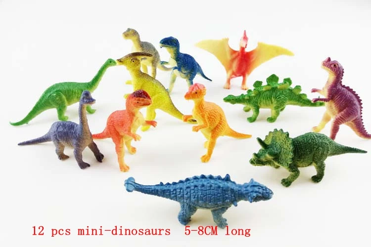 12pcs mini Dinosaurs 130*100 см Динозавр мир движение парковка карта детская игрушка игровой коврик Дорожный Знак Дети Девочки Мальчики игровые коврики Животные модели игрушки - Цвет: 12pcs mini Dinosaurs