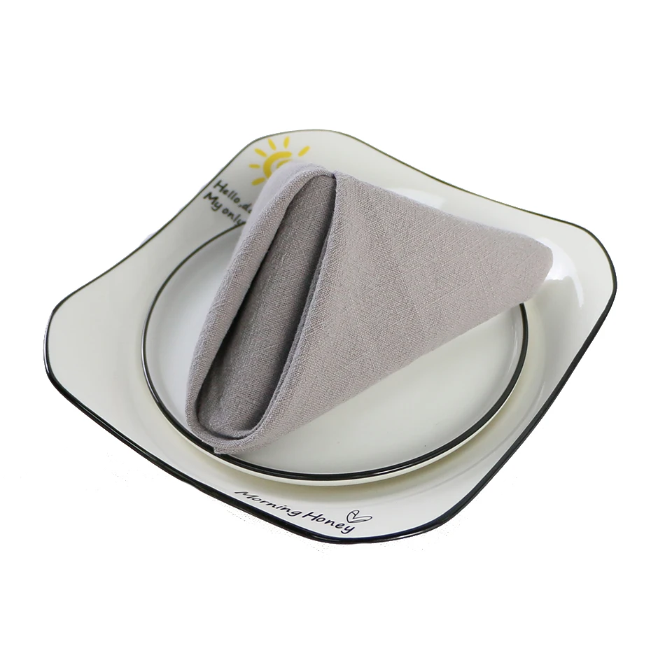 30x45 см тканевые салфетки из смеси конопли тарелки японский стиль многоразовый