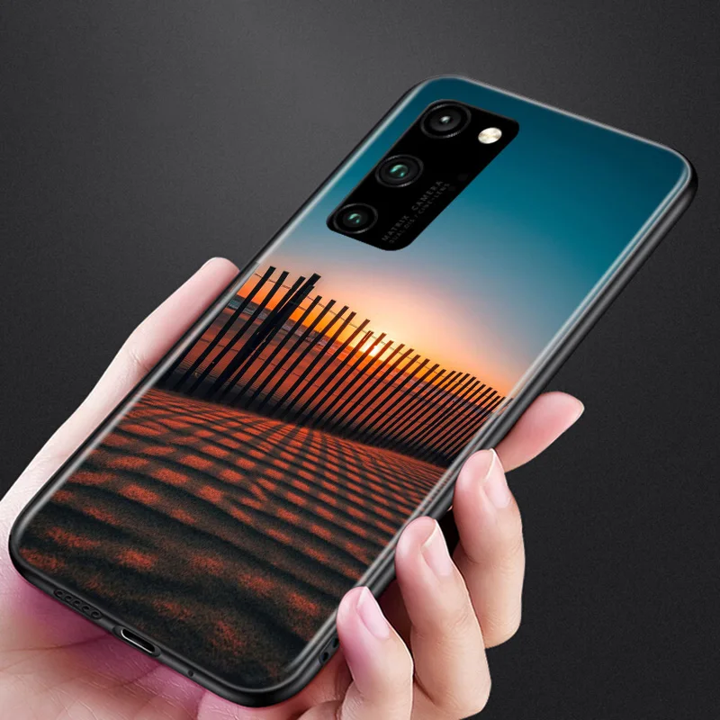 

Silicone Cover Summer beach sunset Phone Case for Huawei Honor 30 20 Pro 10i 9A 9S 9X 8X 10 9 Lite 8 8A 7A 7C Pro