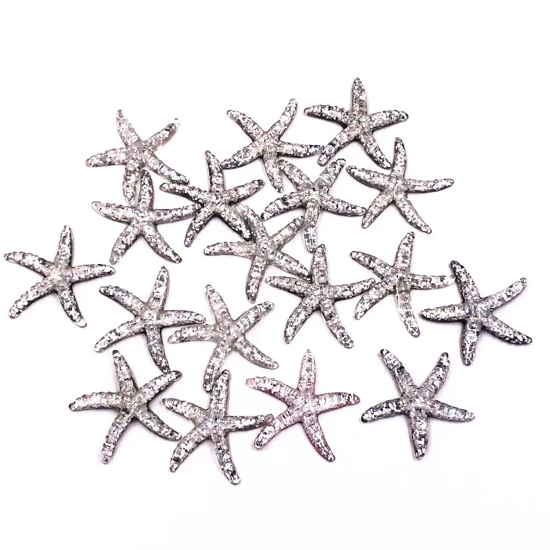 10 шт. Смешанная звезда Рыба Подвески из смолы украшения поделки Kawaii Bead плоская