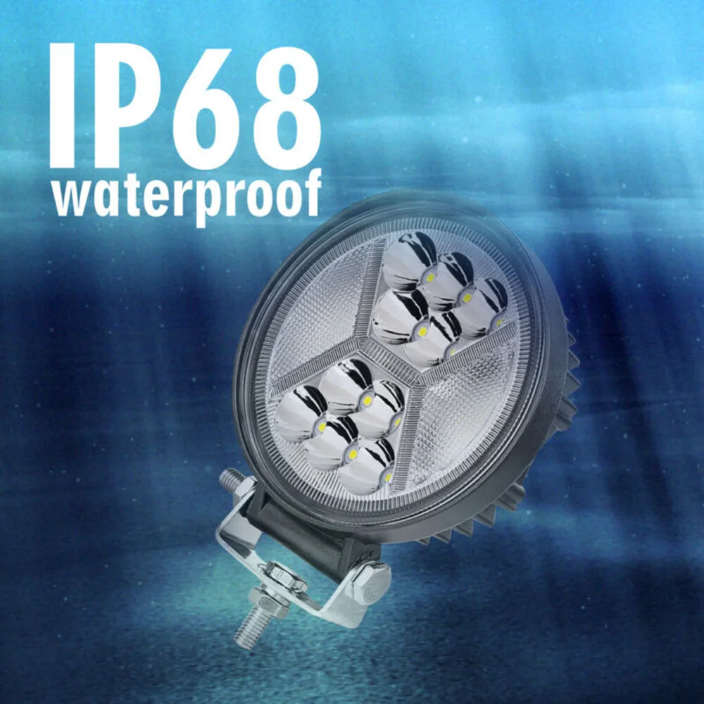 

6000K LED Work Lights Boat Car DC 9-32V DRL Dustproof Set Truck Waterproof
