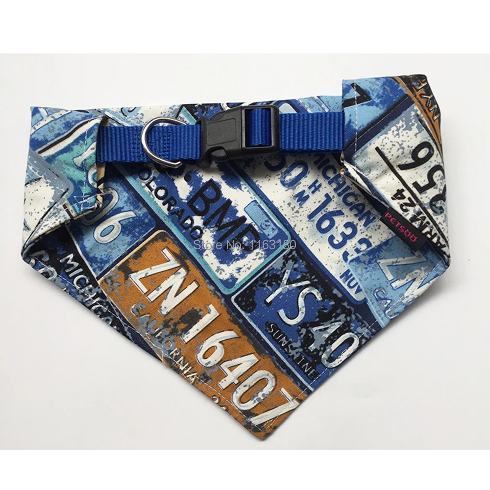120 pcs/lot Adjustable Dog Bandana Printed Soft Collar For Dog Pet Supplies Cat Dog Scarf Collar Chihuahua Puppy Pet Neckerchief