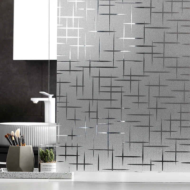 1/2 метра декоративные винилы конфиденциальности без клея самоклеящаяся пленка