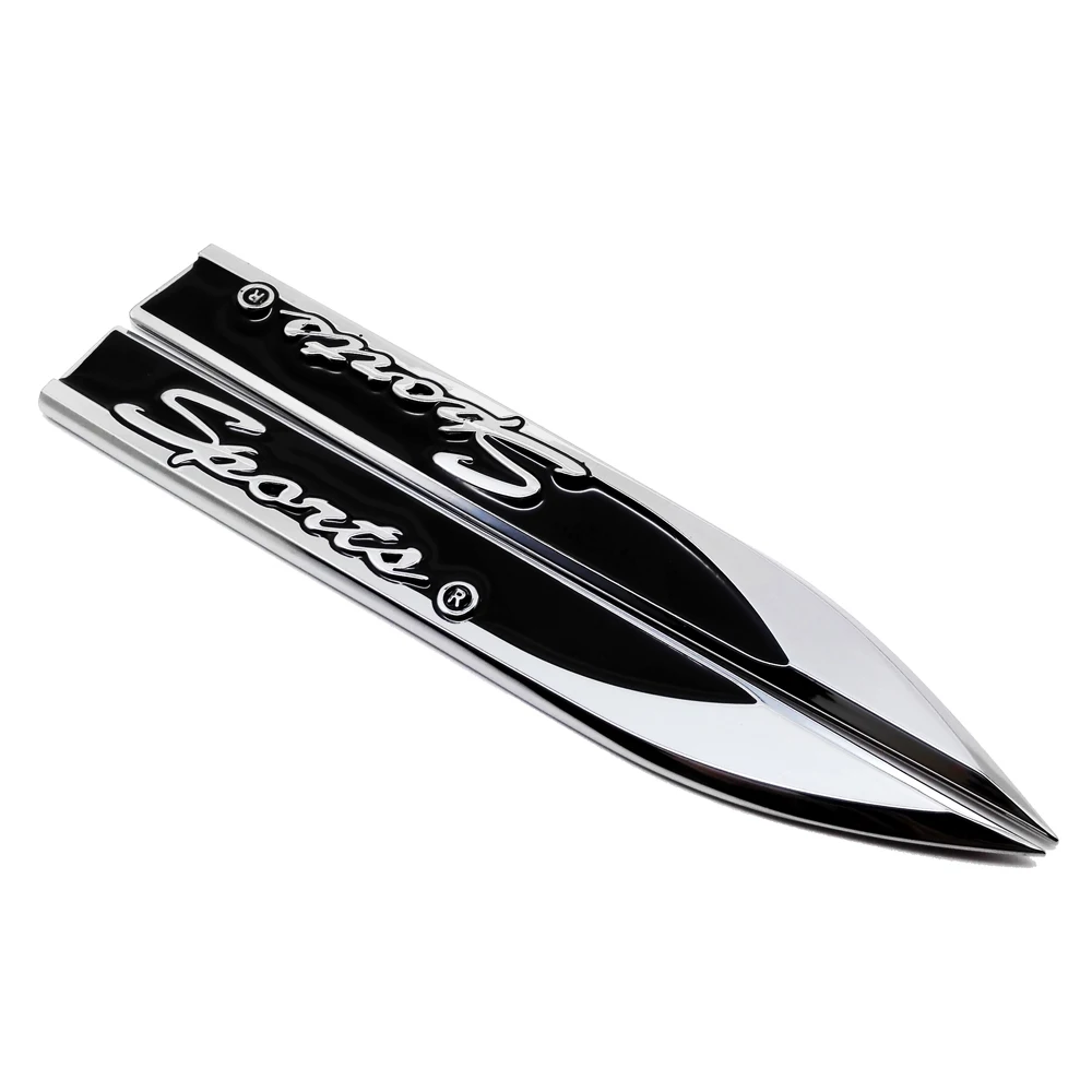 Автомобильные аксессуары наклейки с боковым крылом металлический декор эмблема