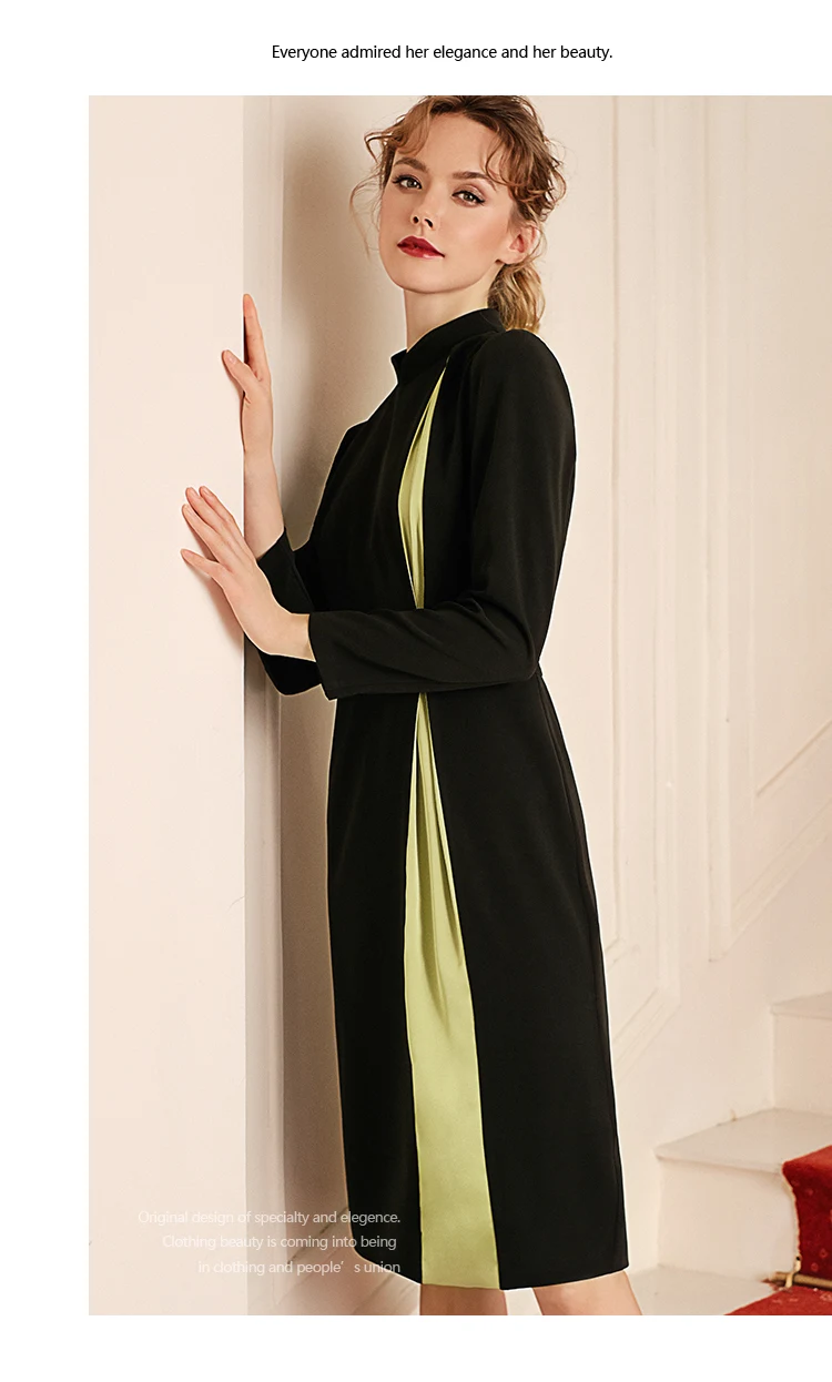 Женское вечернее платье-трапеция составного кроя элегантное облегающее платье с