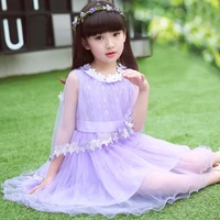 summer girls dresses fashtion princess party dress for girls teenagers shawl mesh gauze baby girl clothes