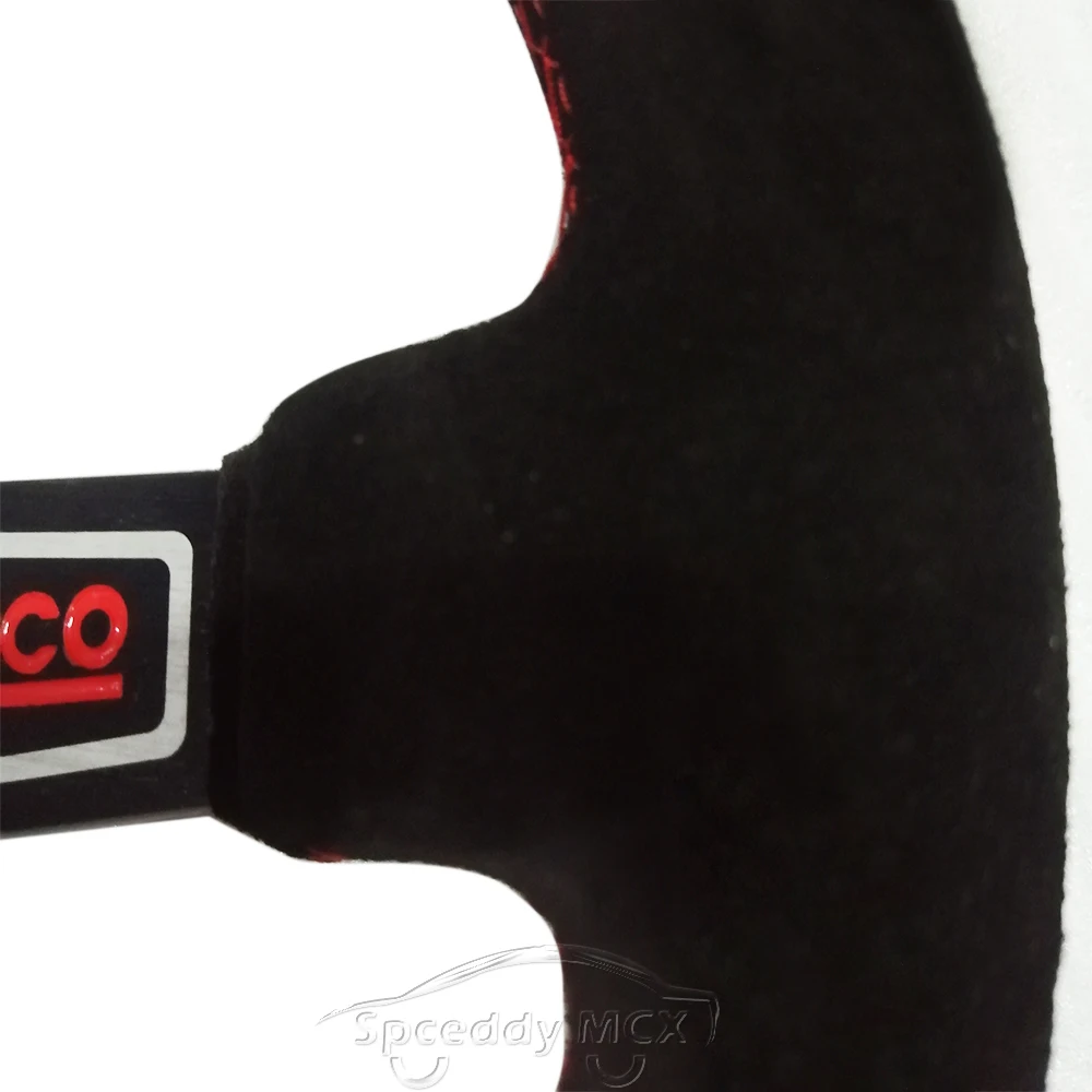 Автомобильное рулевое колесо Spceddy MCX 14 дюймов 350 мм Гоночное Спортивная замша кожа