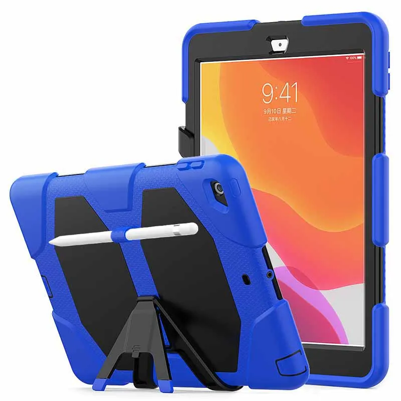 

Shockproof Case For iPad 7 10.2 2019 A2197 A2198 A2200 Tablet Hard Military Heavy Duty Silicone Protection Cover
