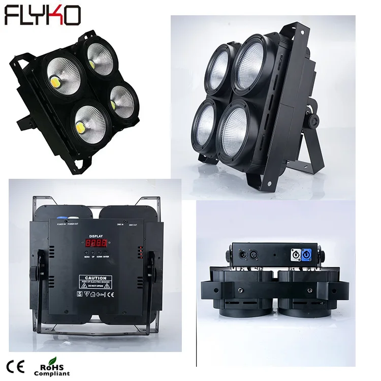 Заводская цена светодиодный светильник RGB 4*100 Вт 3 в 1 (RGB) COB аудитория
