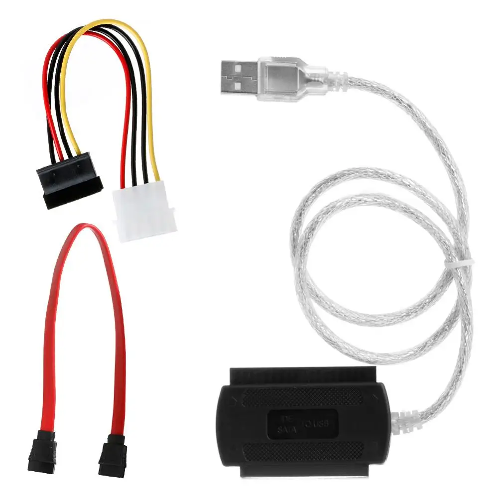 SATA/PATA/IDE to USB 2 0 адаптер конвертер кабель для 5/3 5 дюймов жесткий диск|Компьютерные