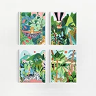 Картина для домашнего декора, Hd принты, гепард, тигр, леопард, джунгли, настенные картины, картина для гостиной, без рамки, модульная художественная картина