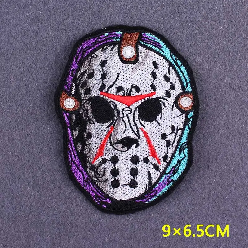 Термоклейкие нашивки с изображением черепа и призрака термоклейкие Значки из
