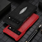 Мобильный телефон чехол для Google Pixel 6 Pro 6 Pixel 4 4A 5 5A бренд Stingray натуральная жемчужина Gourami кожаный защитный чехол