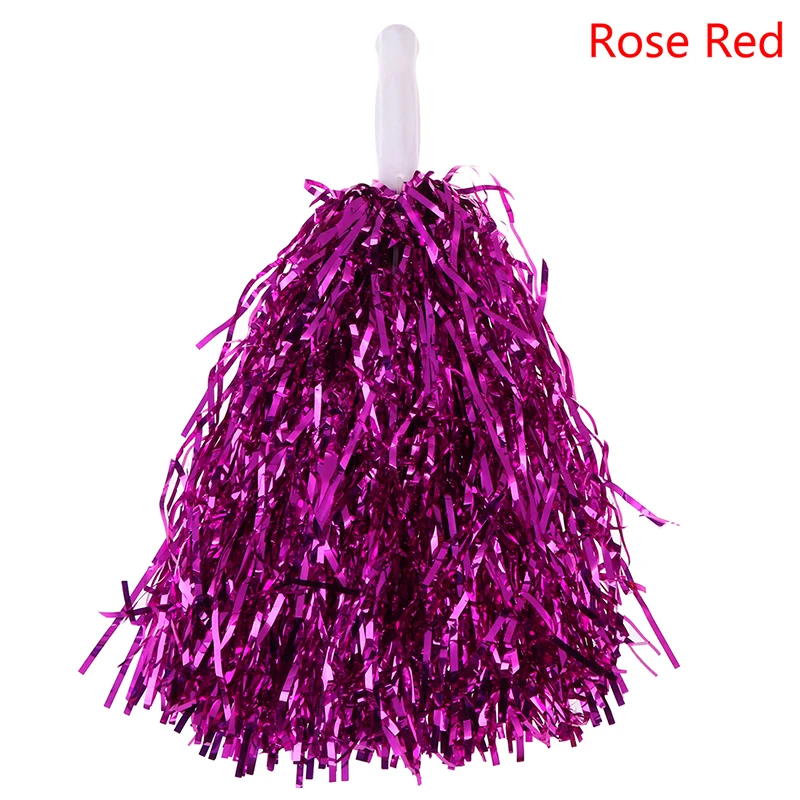 Rose 1 шт., цветочный мяч для футбола, баскетбола, матча, помпон для детей, подходит для занятий танцами, для соревнований Чирлидинг, помпоны - Цвет: Rose