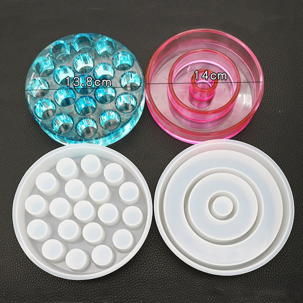 Коробка для хранения помады полимерная форма кристалл эпоксидная цветная