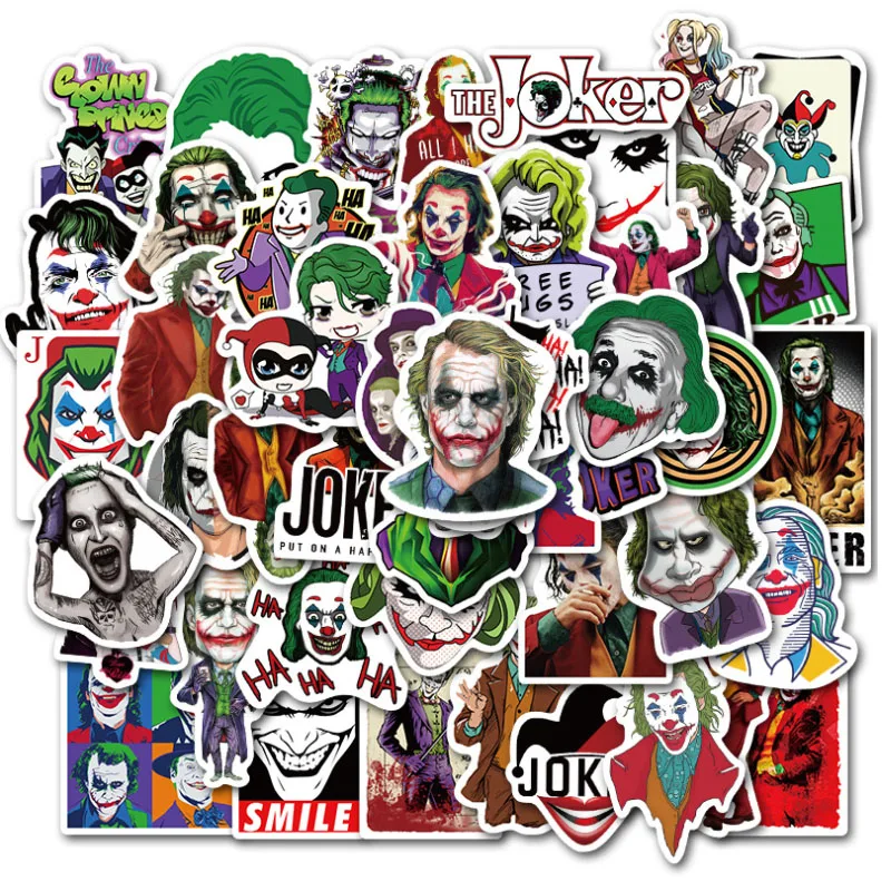 

10/30/50Pcs New clown movie Graffiti Waterproof Skateboard Travel Suitcase Phone Laptop Luggage Stickers DIY Kids Girl Toys