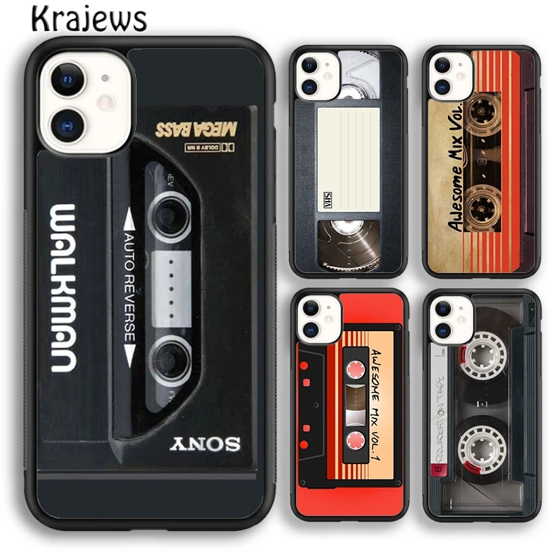 Krajew VHS кассета чехол для телефона iPhone 5s 6s 7 8 plus X XS XR 11 12 pro max Samsung Galaxy S7 S8 S9 S10