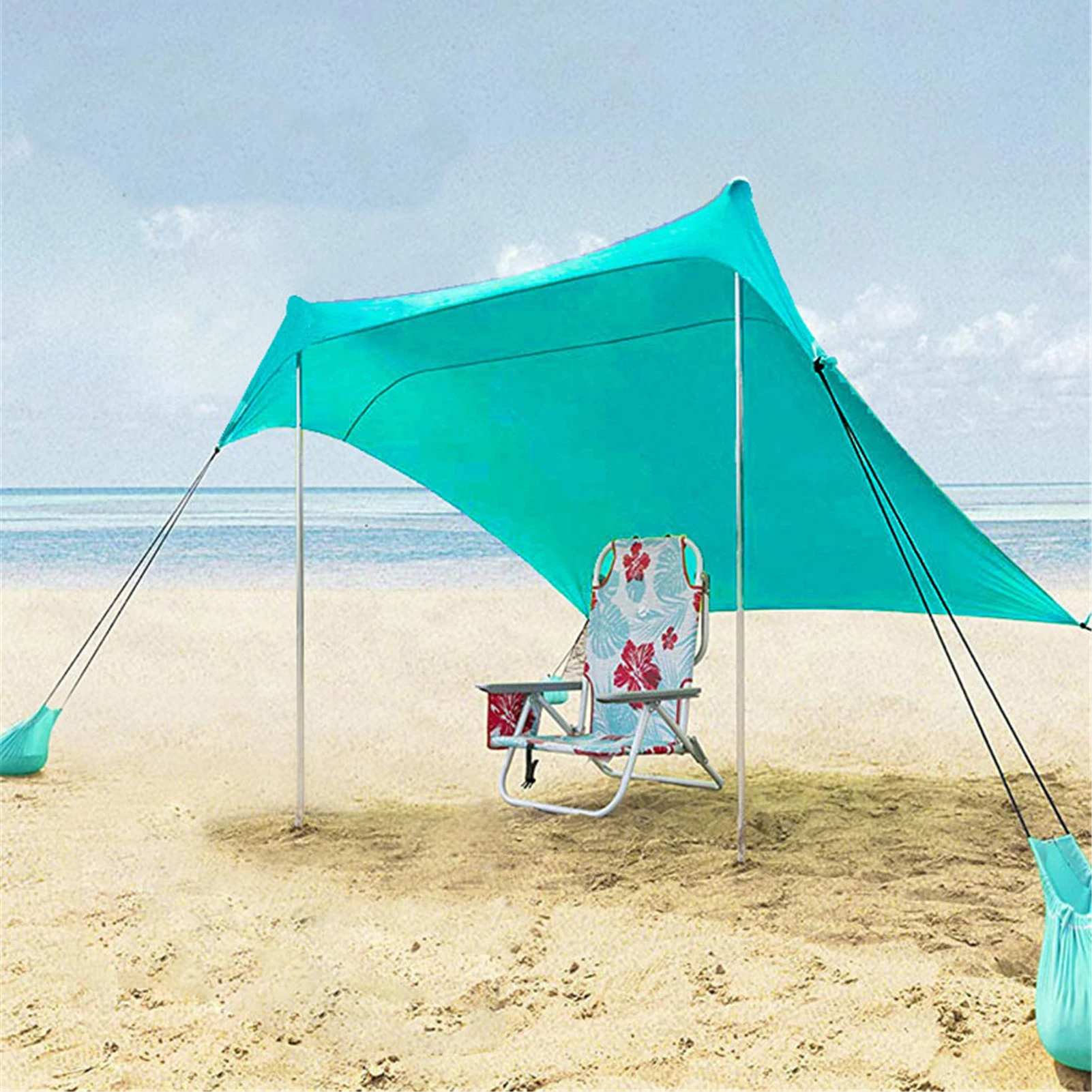 

Beach Tent Canopy Sun Protection Anti-UV Tent For Camping Fishing Waterproof Protection Excess Heavy Duty Shade Sail