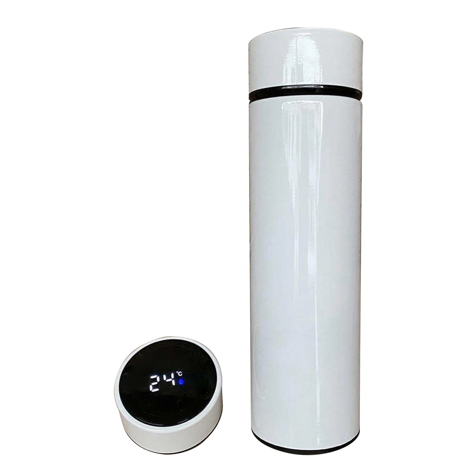 

500ml Water Bottle Vacuum Insulated Mug 304 Stainless Steel Led Touches Screen Temperature Display Cup A1