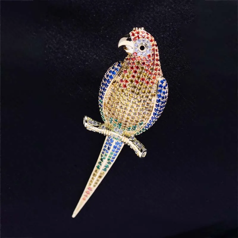 

Модные мужские блестящие булавки с кубическим цирконием и золотым покрытием