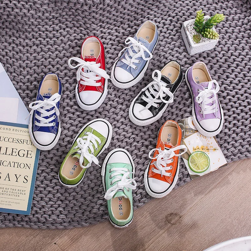 

Spring Summer baby canvas shoes for boys girls denim shoes kids skate shoes children casual shoes candy color 1-14 kids shoes