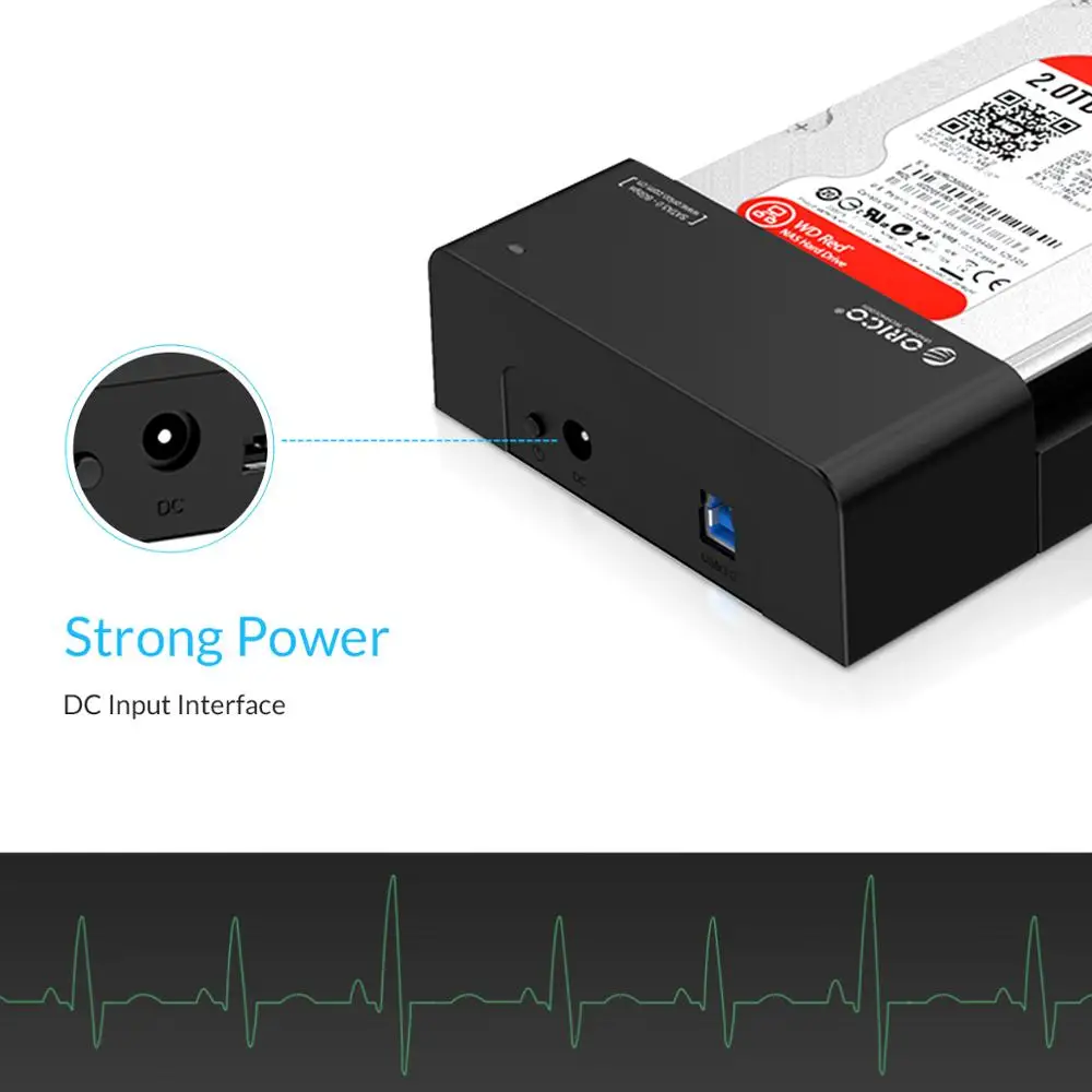 ORICO 3," без инструментов корпус для жесткого диска USB3.0 на SATA чехол для жесткого диска SSD адаптер док-станция для HDD 2,5 чехол 3,5 коробка