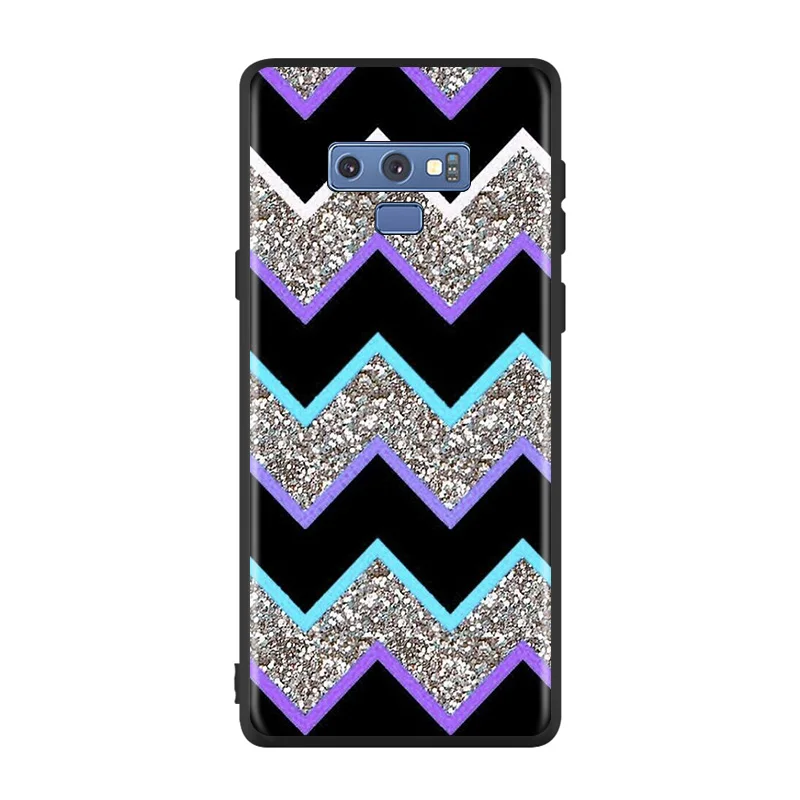 

Bright Black Cover Curved stripes For Samsung Galaxy Note 20 Ultra 10 9 8 S10 S10E S9 S8 S7 Plus 5G Phone Case