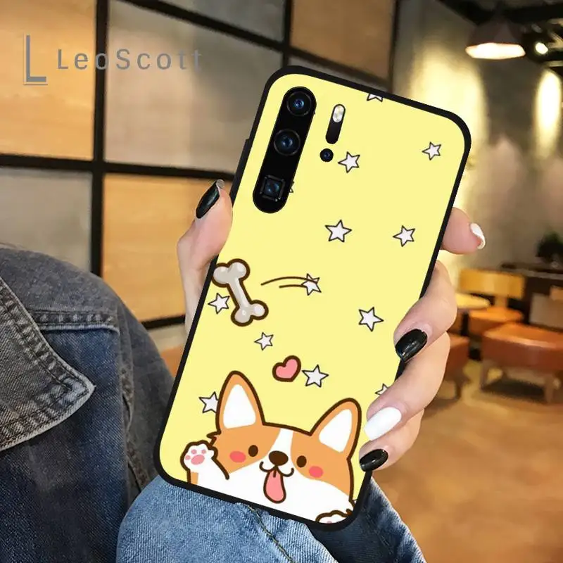 

Corgi dog animal Phone Case For Huawei P 20 30 40 lite pro smart 19 honor 10 i 8x nova 5t mate funda