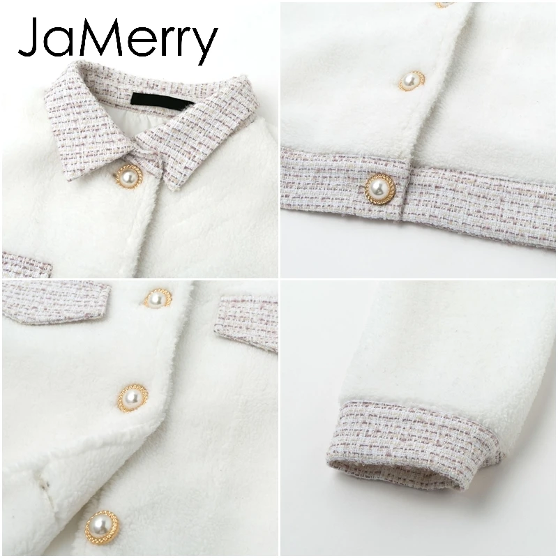 JaMerry, винтажный комплект из двух частей, твид, искусственный мех, женские комплекты, Осень-зима, юбка, костюм, наборы, пэчворк, однобортный, для офиса, женские костюмы