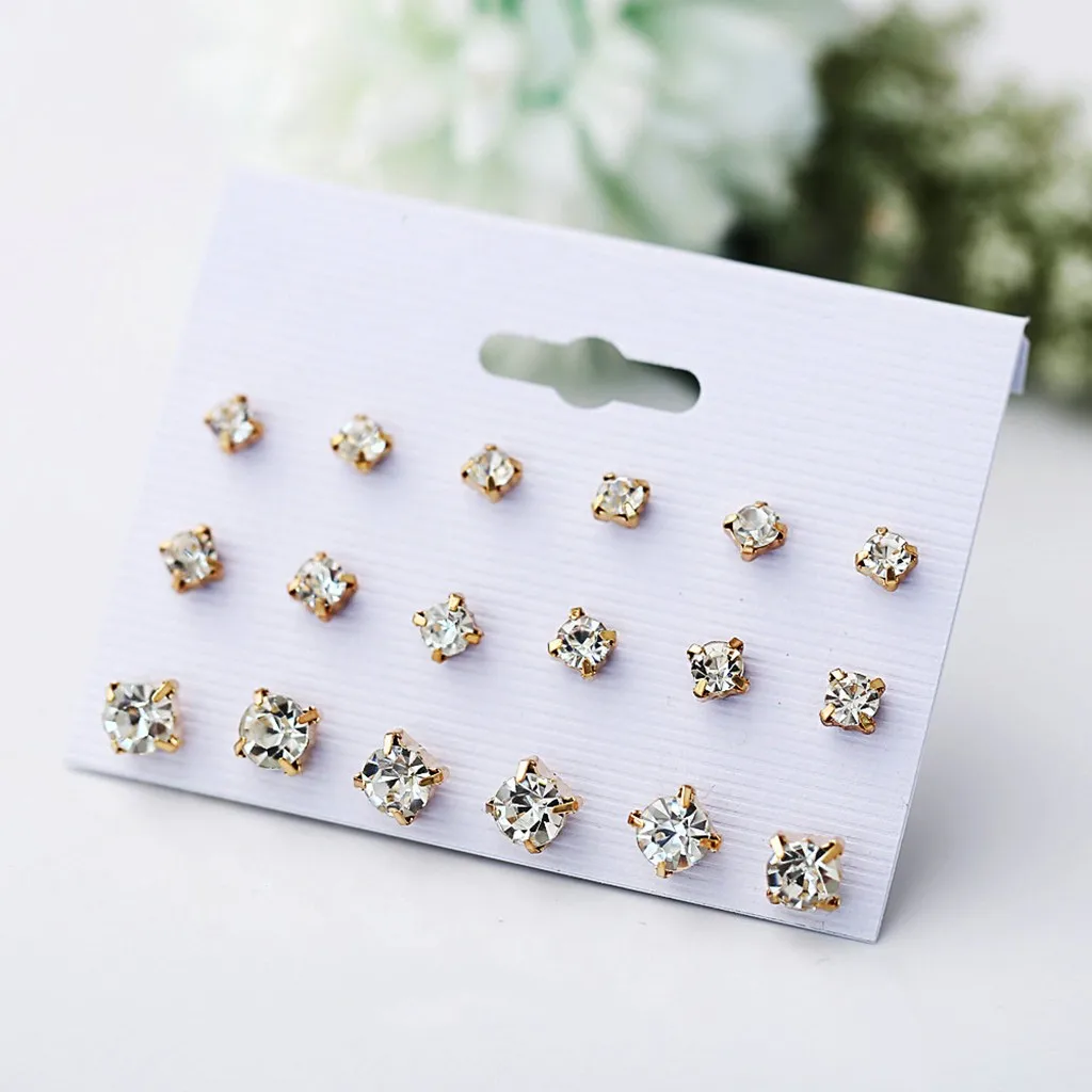 2020 индивидуальные простые инкрустированные бриллиантовые серьги с цветком и