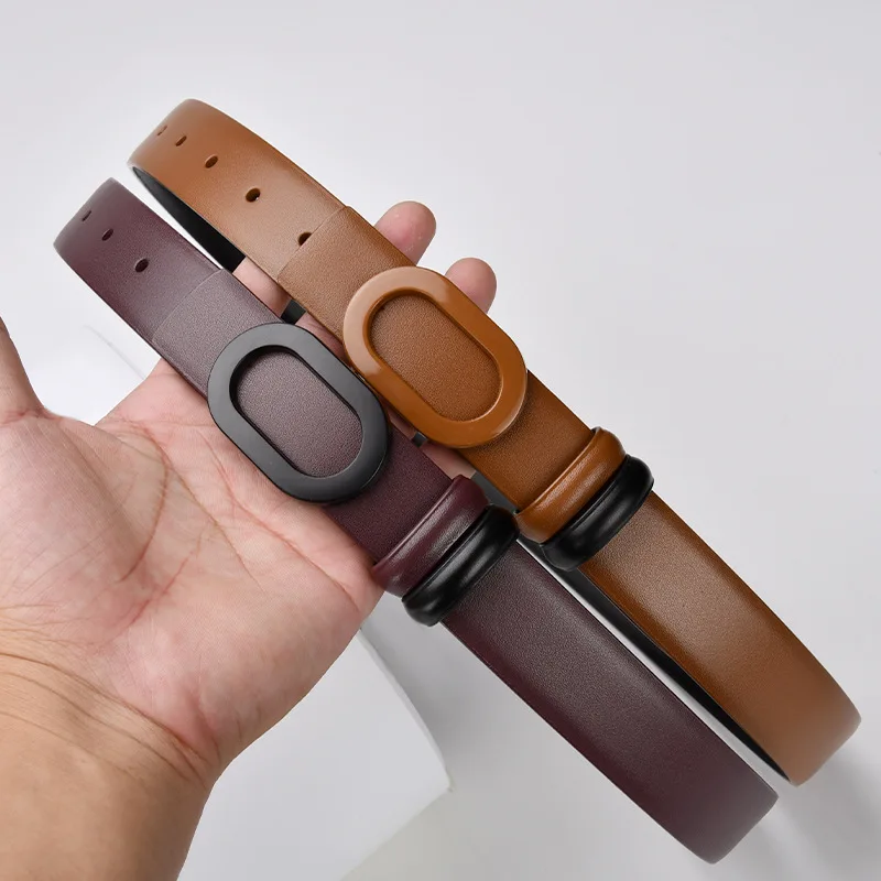 Ремень кожаный женский с джинсами 2 8 см