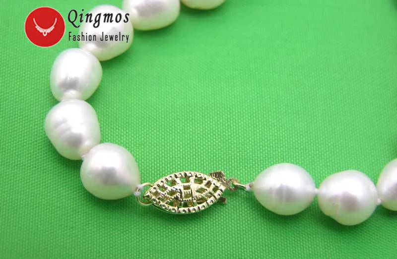 Ожерелье женское из натурального пресноводного жемчуга 7-8 мм 17 дюймов | Украшения