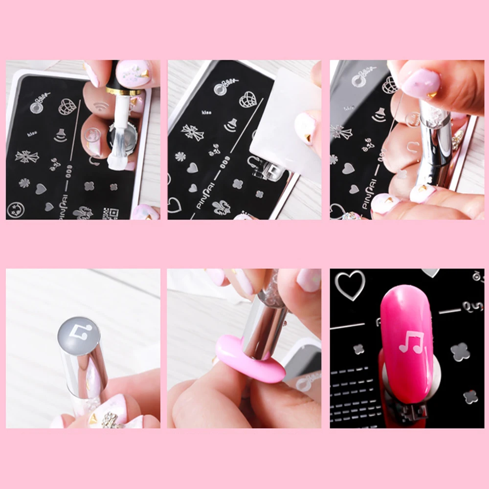 Double End Nail Art Pen Set Sponge Head Transfer Stamping Blooming Manicure Tools |