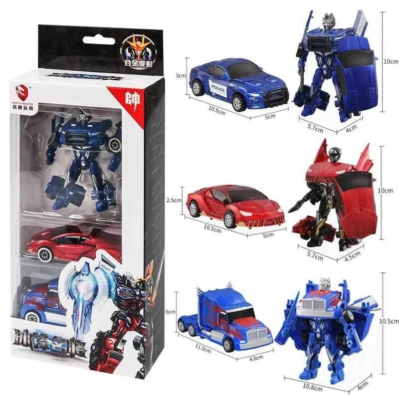 

Small Car Model Alloy Deformation Robot Children's Toy Automobile Gift for Boy