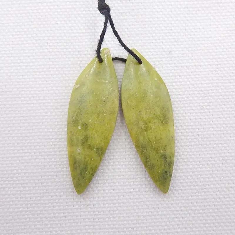 Модные серьги со змеиным рисунком парные ручной работы с натуральным камнем