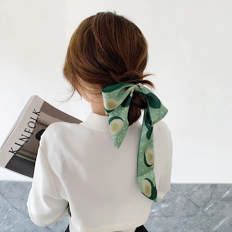 

xiaoboACC Korean Fashion Silk Hairband for Women Temperament Scarf Accessories Wholesale