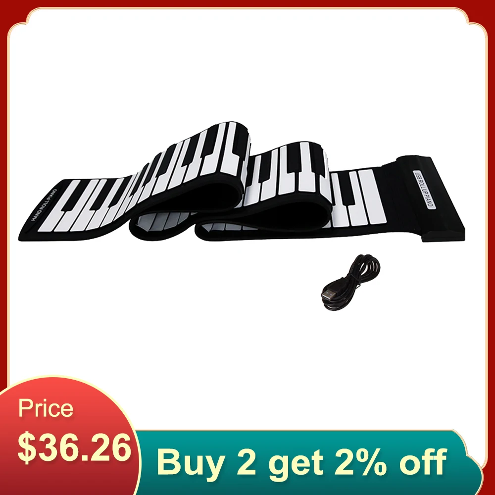 Высокое качество USB 88 клавиш MIDI портативная электронная клавиатура пианино