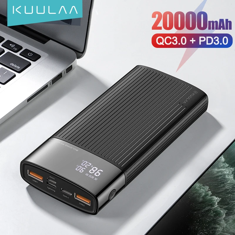 

Внешний аккумулятор KUULAA на 10 000 мА · ч с поддержкой быстрой зарядки