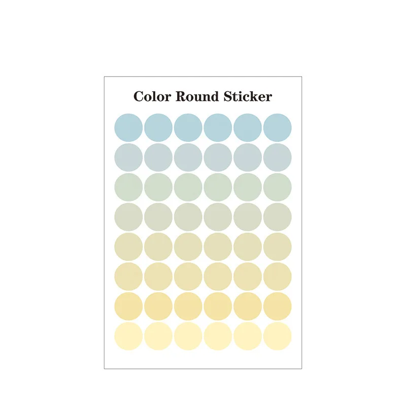 Ins Morandi Color Round Dot Labels Card Photo Envelope Sealing Stickers Notebook Stationery Diy Earth Decorative Sticker | Канцтовары