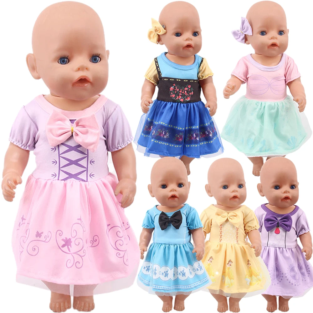 

43 cm Born Baby Doll Dress For 18 Inch American Doll Girl Toy 43 cm Born Baby Clothes Our Generation,Birthday Presen