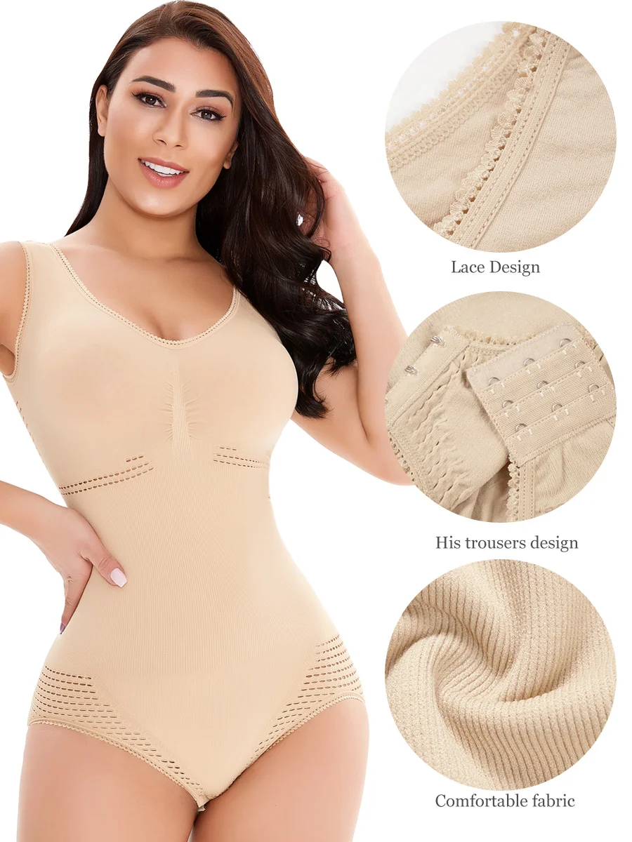 Корректирующее белье для талии боди майки женщин утягивающий живот полный