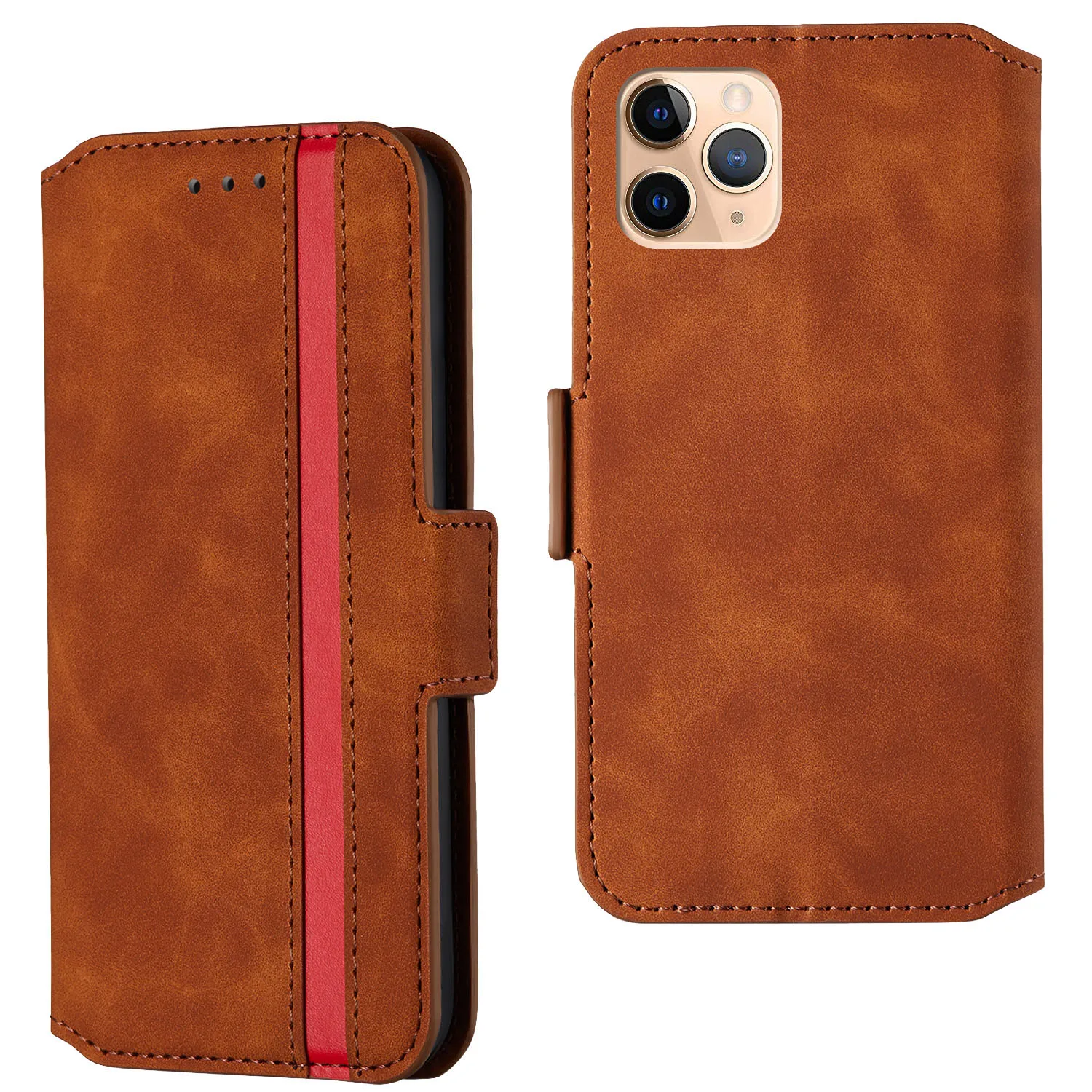 

Fashion Retro Leather Wallet Case For iPhone 12 11 Pro Max X XR XS Max 6 6S 8 7 Plus SE 2020 12Mini Cover Flip Shockproof Case