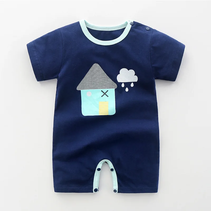 2020 летнее боди для ребенка мальчика милый мультяшный комбинезон младенцев