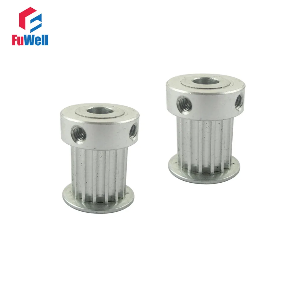 

2pcs Timing Belt Pulley HTD3M 14T 16mm Belt Width Gear Pulley 4/5/6/6.35/8mm Inner Bore 14Teeth Timing Belt Synchronous Pulleys