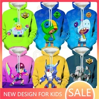 shoot stars 6 to 19 years kids leon hoodie spike jacket game primo 3d boys girls cartoon tops teen clothes
