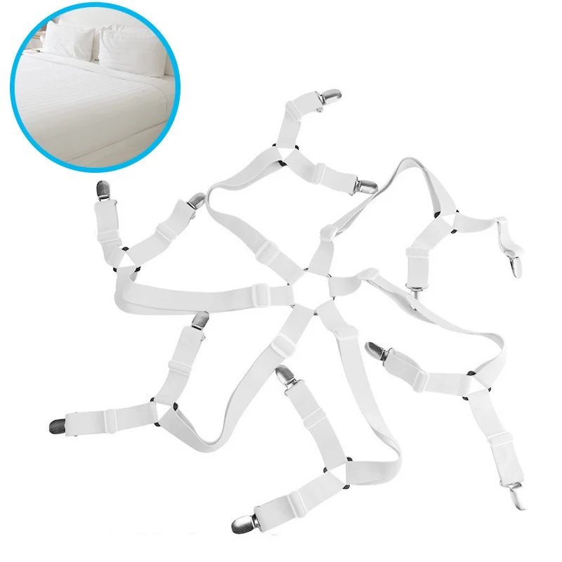 резинка для простыни зажимы Зажимы простыней 6 сторонних крепких захватов