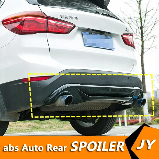 Спойлер для BMW X1 F48 2017-2019 1 серии ABS задний спойлер бампер диффузор защитные бамперы