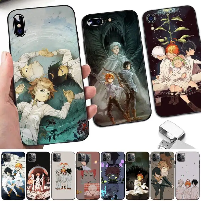 

Yinuoda The Promised Neverland Anime Phone Case for iPhone 11 12 13 mini pro XS MAX 8 7 6 6S Plus X 5S SE 2020 XR case