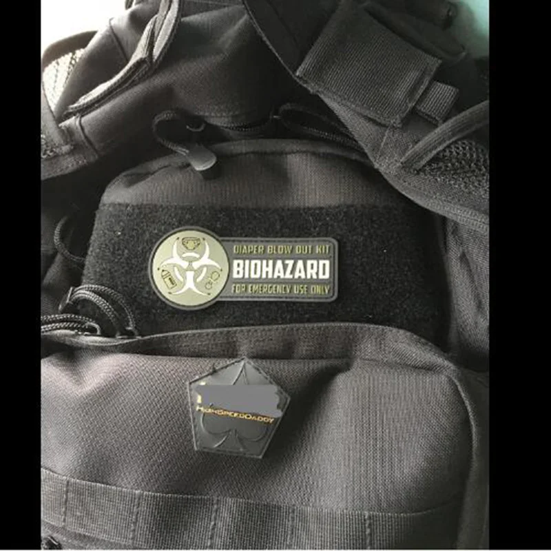 Высококачественный светящийся мешок для подгузников из ПВХ 3D силиконовый патч